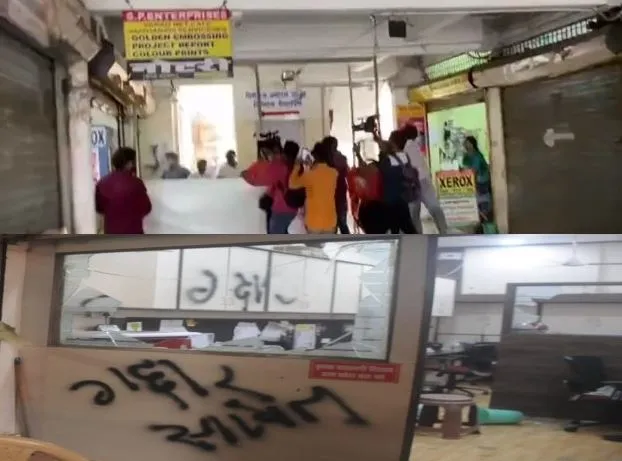  शिवसेना कार्यकर्ताओं ने बागी विधायक तानाजी सावंत के कार्यालय में तोड़फोड़ 