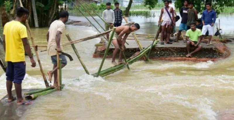 असम में बाढ़: स्थिति में सुधार होने के बीच 22 लाख लोग अब भी प्रभावित