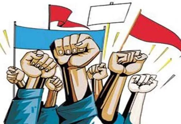 छत्तीसगढ़ के जगदलपुर में मजदूर संगठनों का विरोध प्रदर्शन