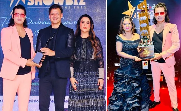 अभिनेता मुकेश जे भारती ने दुबई में आयोजित मिड डे इंटरनेशनल आइकन अवार्ड 2022 जीता