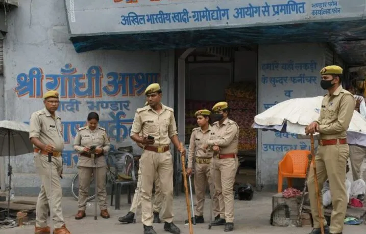 बरेली: प्रदर्शन को लेकर चप्पे-चप्पे पर तैनात रही पुलिस