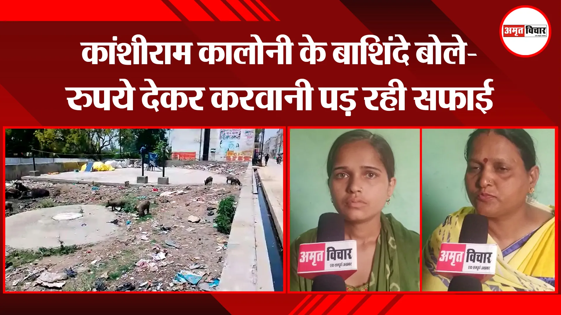 पीलीभीत: कांशीराम कालोनी के बाशिंदे बोले- रुपये देकर करवानी पड़ रही सफाई