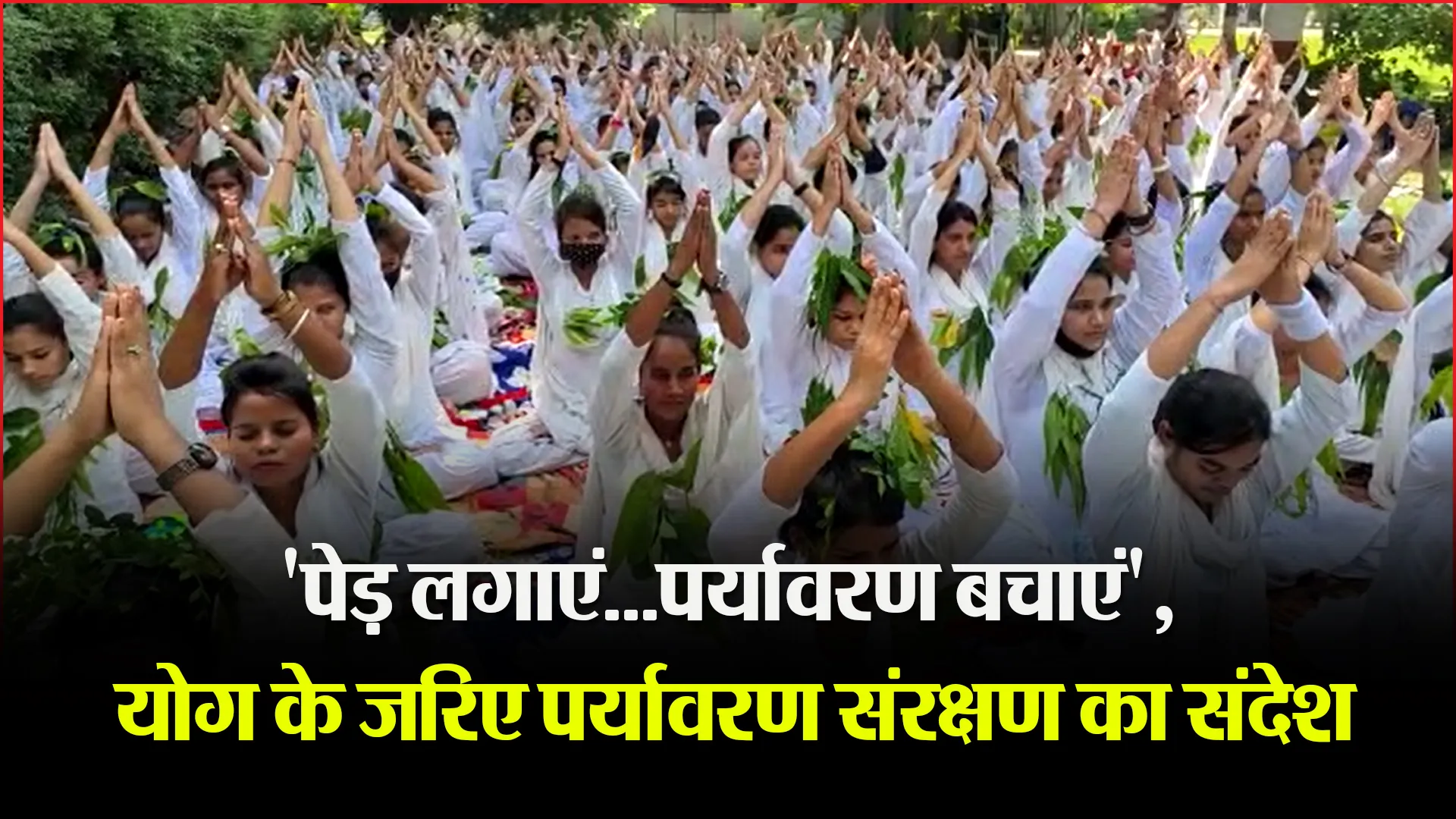 मुरादाबाद: ‘पेड़ लगाएं…पर्यावरण बचाएं’, योग के जरिए पर्यावरण संरक्षण का संदेश