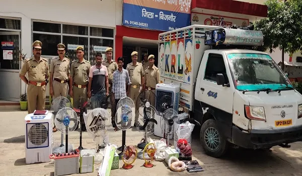 बिजनौर: चोरी के सामान और तमंचे के साथ दो गिरफ्तार