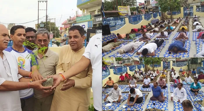 बाराबंकी: डॉक्टर बी आर अंबेडकर पार्क में किया गया पौधारोपण, अंतरराष्ट्रीय योगा दिवस का हुआ पूर्वाभ्यास