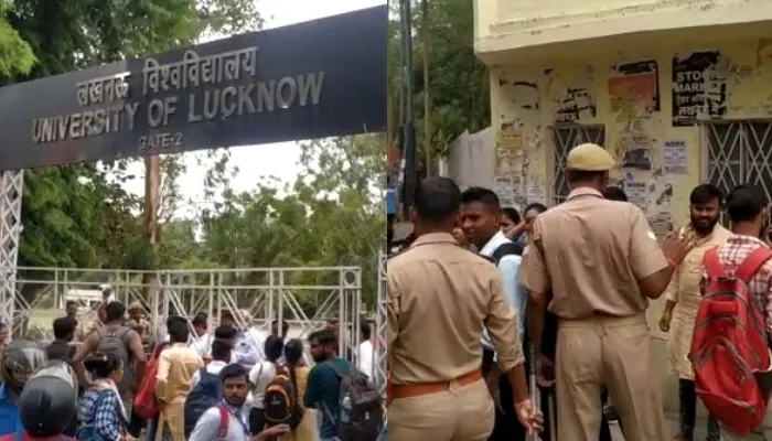 लखनऊ : केन्द्र  सरकार की अग्निपथ योजना के खिलाफ राजधानी में प्रदर्शन