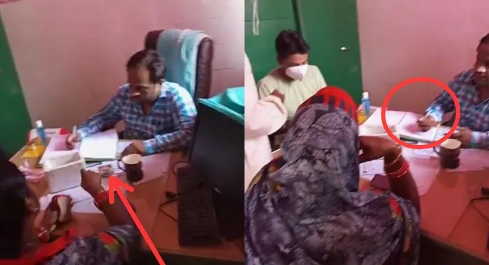 बहराइच: इंजेक्शन लगवाने का रुपया ले रहे फार्मासिस्ट, वीडियो वायरल