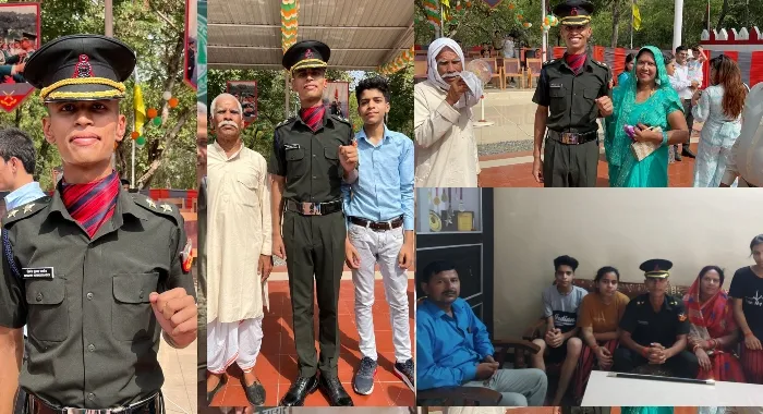 बाराबंकी के लाल ने सेना में लेफ्टिनेंट बनकर प्रखंड का नाम किया रोशन, कंधे पर सितारा लगाने का सौभाग्य पाकर गौरवान्वित हुए माता पिता