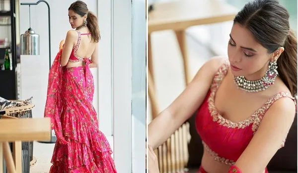 Aamna Sharif Photo : पिंक लहंगे में कयामत लग रहीं आमना शरीफ, दिल थाम कर देखिए तस्वीरें