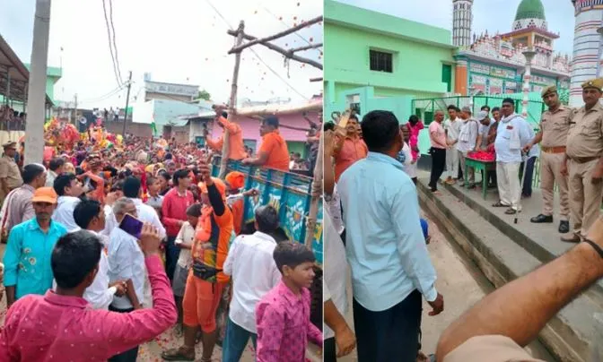 बरेली: भाईचारे का फिर दिया संदेश, मुस्लिमों ने कांवड़ियों पर पुष्प डालकर किया स्वागत, देखें Video