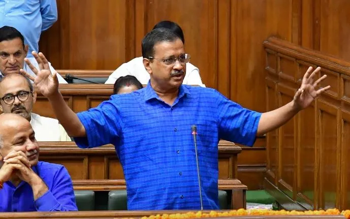 Video: CM केजरीवाल ने BJP पर बोला हमला, कहा- ये धमकी देते हैं हमारे पास ED है, CBI है…