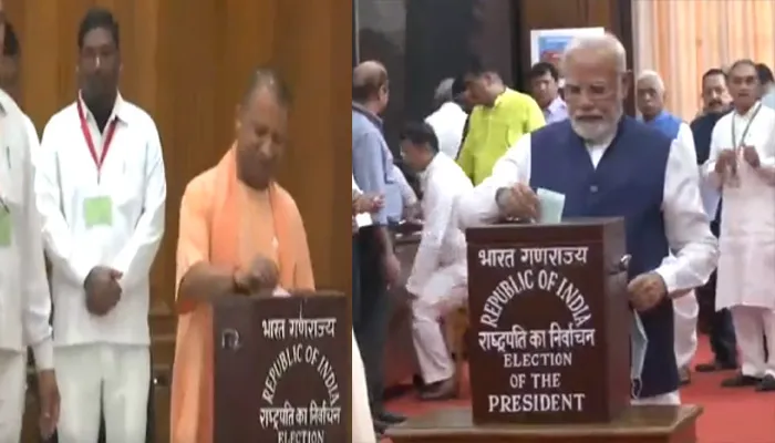 राष्ट्रपति चुनाव 2022: पीएम मोदी के बाद सीएम योगी ने किया मतदान, मुर्मू या सिन्हा में कौन मारेगा बाजी?
