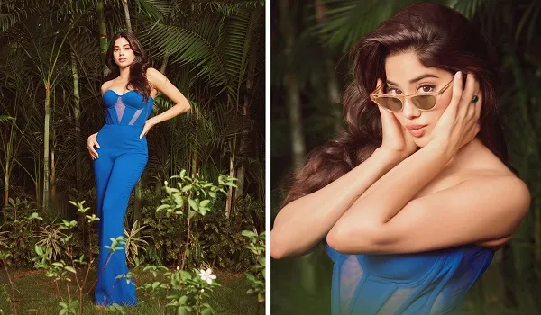 Janhvi Kapoor Photos : जाह्नवी कपूर ने ब्लू जंपसूट में फ्लॉन्ट की हॉटनेस, तस्वीरों से नजरें हटाना हुआ मुश्किल