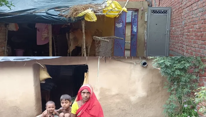 हरदोई: PM आवास योजना के लाभार्थियों को नहीं मिला आवास, जिंदगी त्रिपाल के नीचे काटने को हुई विवश