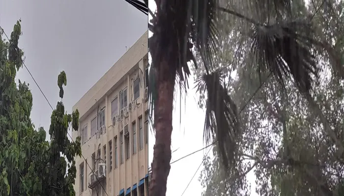 झमाझम बारिश से भीगा लखनऊ, लोगों को मिली गर्मी से राहत