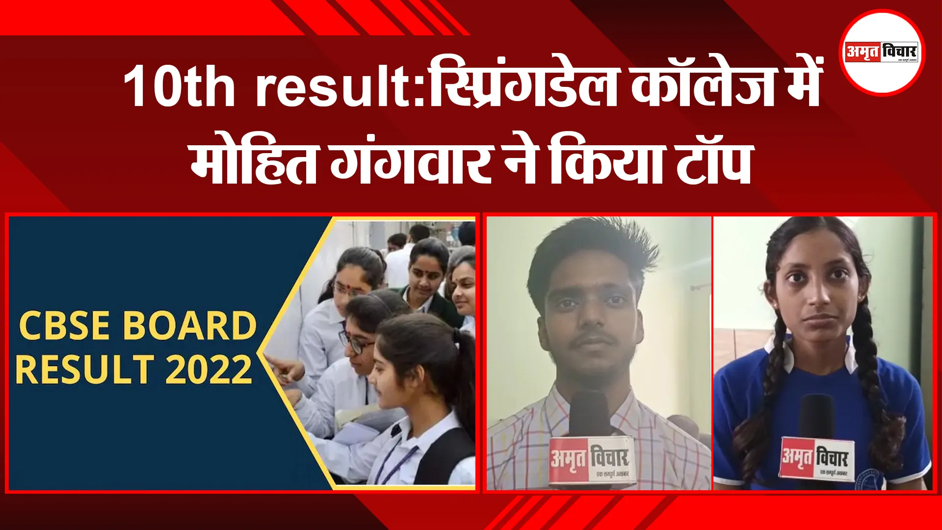 पीलीभीत: 10th result:स्प्रिंगडेल कॉलेज में मोहित गंगवार ने किया टॉप