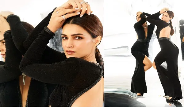 Kriti Sanon Photos: ब्लैक ड्रेस में दिखा कृति सेनन का हॉट लुक, अदाएं देख हो जाएंगे दीवाने