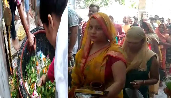 गोरखपुर: सावन के पहले सोमवार को शिवालयों में लगा भक्तों का तांता, मंदिरों में दर्शन को पहुंचे श्रद्धालु