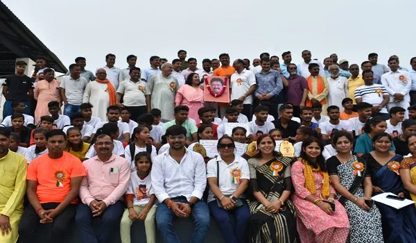 अमरोहा : स्व. चेतन चौहान की जयंती पर हुई सद्भावना दौड़