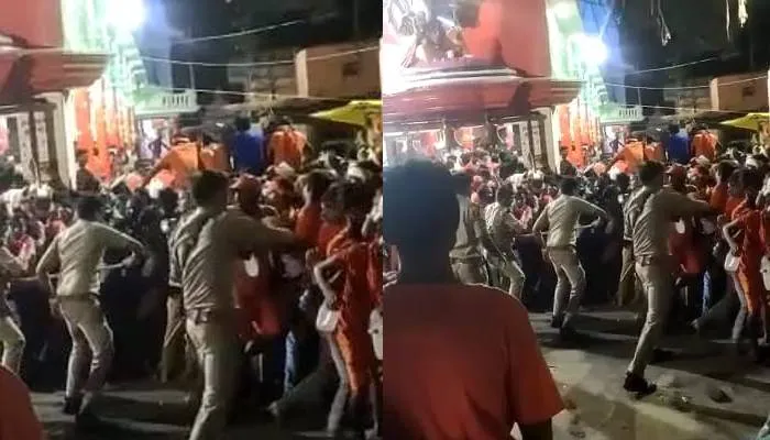 Kanwar Yatra 2022: सीतापुर में पुष्‍प की जगह कांवड़‍ियों पर लाठी की वर्षा, पुल‍िस ने दौड़ा-दौड़ाकर पीटा, जानें मामला