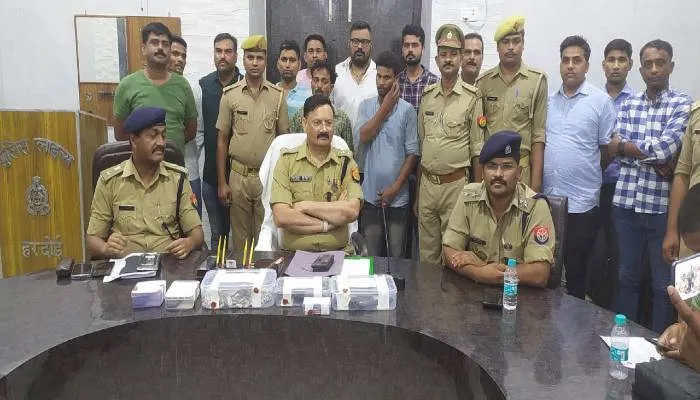 हरदोई: पुलिस व बदमाशों के बीच हुई मुठभेड़, चार गिरफ्तार