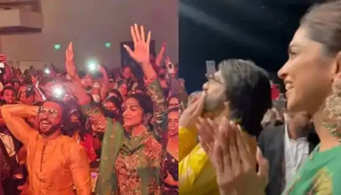 कॉन्सर्ट में दर्शकों के बीच अभिनेत्री दीपिका पादुकोण करने लगीं डांस, पति रणवीर सिंह ने यूं दिया साथ
