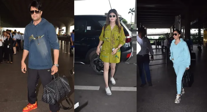 कूल और कम्फर्टेबल लुक में एयरपोर्ट पर स्पॉट हुए बॉलीवुड के सितारे, देखें तस्वीरें