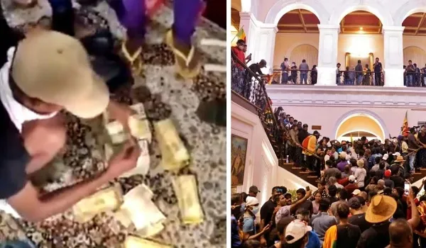 Sri Lanka Crisis  : श्रीलंका के फरार राष्ट्रपति गोटबाया के घर से मिला करोड़ों का कैश, प्रदर्शनकारियों का नोट गिनते वीडियो वायरल