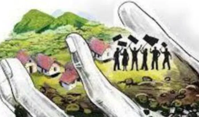 बहराइच: पूर्व ग्राम प्रधान ने बेची खलिहान की जमीन, ग्रामीणों ने कुंआ पर भी कब्जे का लगाया आरोप