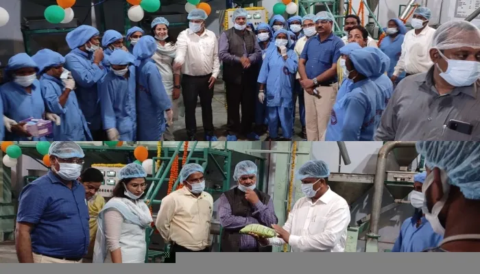 बहराइच: कृषि उत्पादन आयुक्त ने किया पुष्टाहार उत्पादन इकाई का उद्घाटन