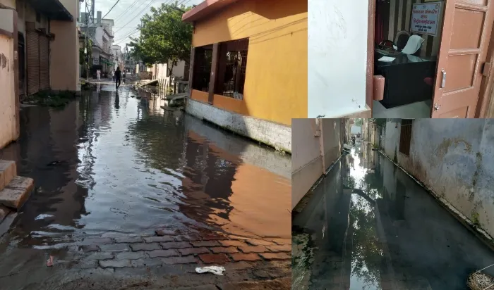 बहराइच: घसियारीपुरा मोहल्ले में बिना बारिश भरा पानी, नगर पालिका अध्यक्ष और ईओ का नहीं जा रहा ध्यान