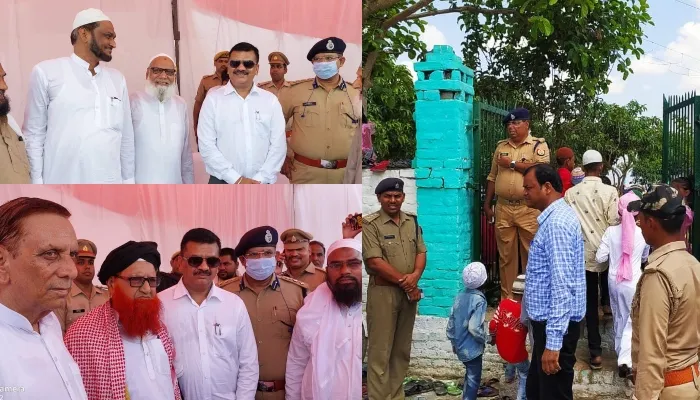 बहराइच: मस्जिदों में नमाज के साथ मना ईद-उल-अजहा का त्योहार, एक-दूसरे से गले मिलकर दी बकरीद की बधाई