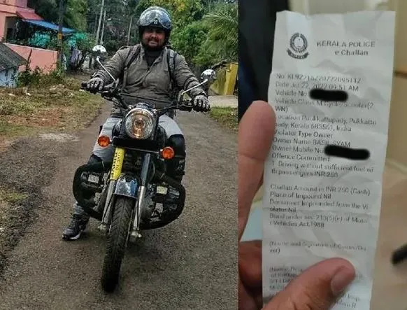 अजब-गजब: गाड़ी में पेट्रोल कम था, पुलिस ने काट दिया बुलेट राजा का चालान