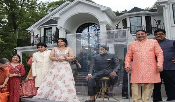 न्यू जर्सी में एक भारतवंशी परिवार ने घर में लगाई अमिताभ बच्चन की प्रतिमा, जाहिर की खुशी