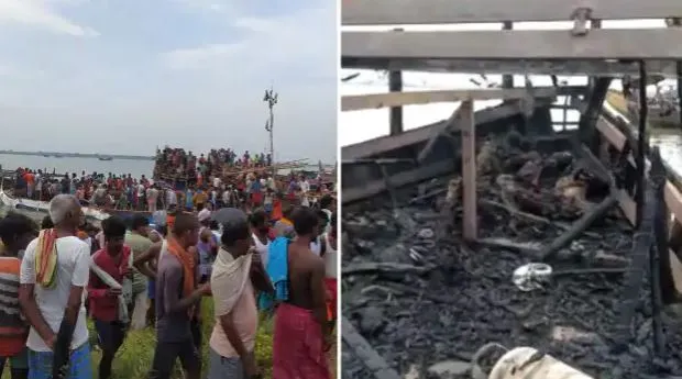 पटना में भयावह हादसा, नाव पर खाना पकाते समय गैस सिलेंडर में विस्फोट, चार की मौत, देखें Video