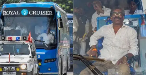 झारखंड संकट: रायपुर के लिए रवाना हुए विधायक, CM बोले- हम मुश्किलों का सामना करेंगे