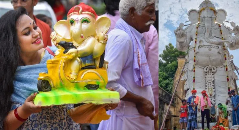 तमिलनाडु: अंजीर के वृक्ष से बनी भगवान गणेश की मूर्ति बनी लोगों के आकर्षण का केंद्र 