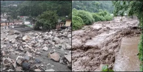 उत्तराखंड: टिहरी में फिर फटा बादल, बरसाती नाले ने मचाई तबाही