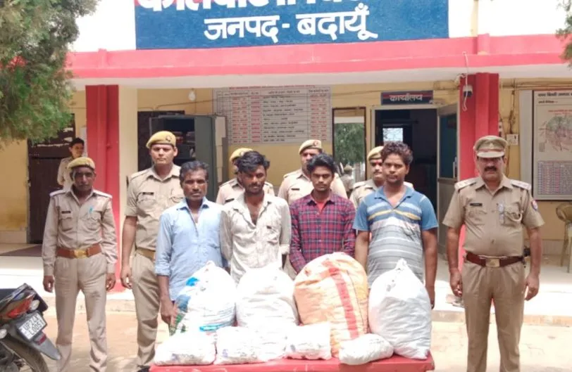 बदायूं: 16 किलो 300 ग्राम डोडा के साथ चार तस्कर गिरफ्तार