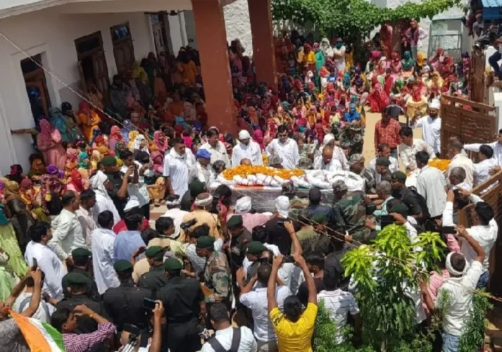 शहीद सतपाल का राजकीय सम्मान से किया गया अंतिम संस्कार