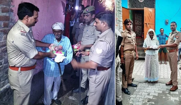 कृष्ण जन्माष्टमी के अवसर पर मुरादाबाद पुलिस ने वरिष्ठ नागरिकों के चेहरे पर बिखेरी मुस्कान