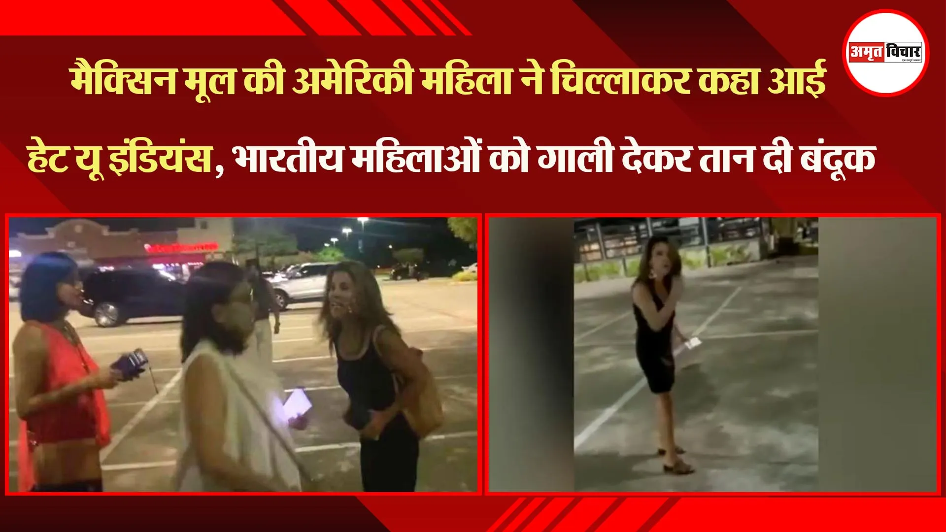 मैक्सिन मूल की अमेरिकी महिला ने कहा आई हेट यू इंडियंस, भारतीय महिलाओं को गाली देकर तान दी बंदूक