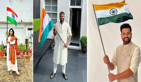Independence Day 2022 : घरों पर तिरंगा फहराकर टीम इंडिया ने ऐसे मनाया आजादी का जश्न, देखिए तस्वीरें