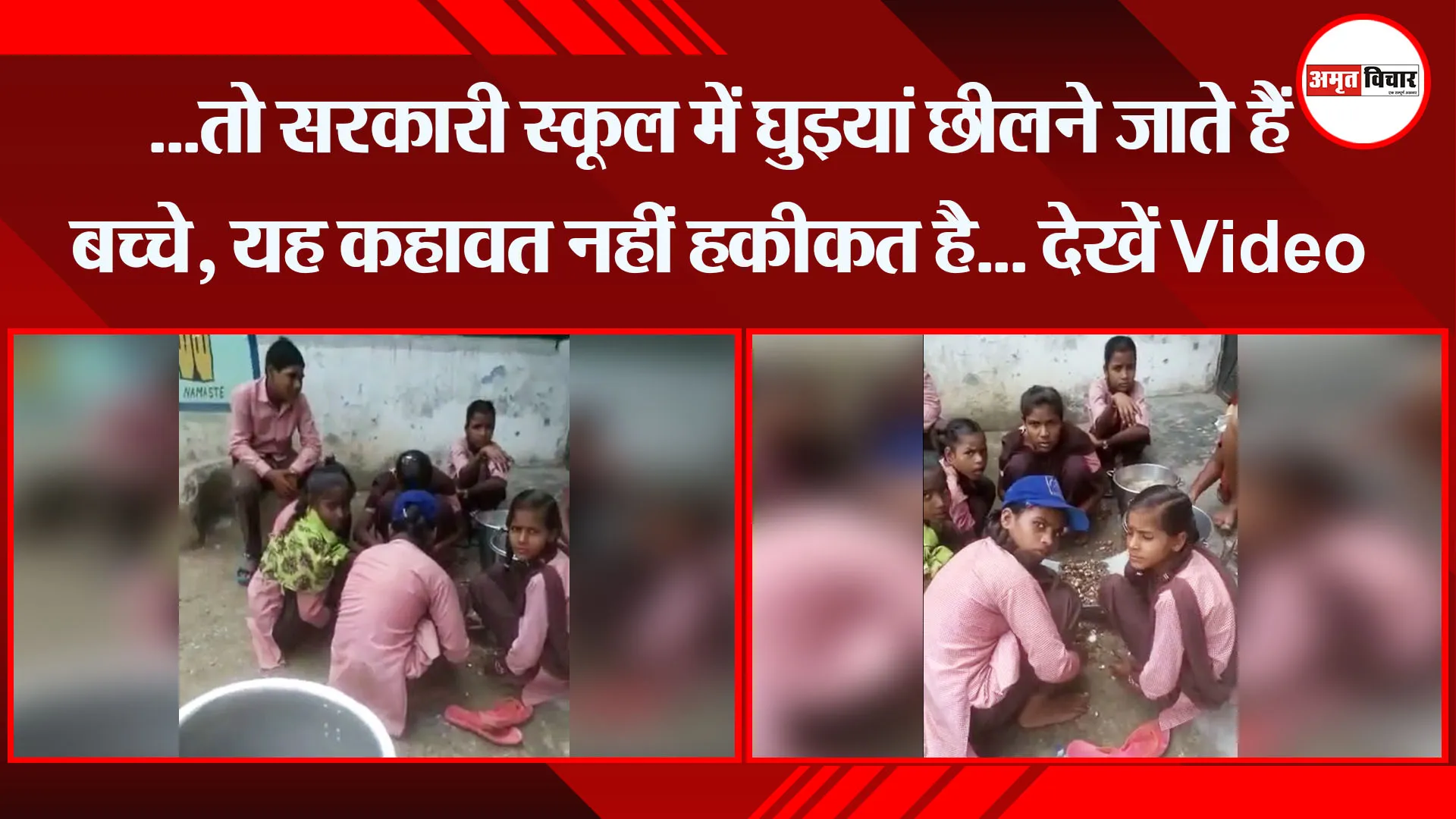 बरेली: …तो सरकारी स्कूल में घुइयां छीलने जाते हैं बच्चे, यह कहावत नहीं हकीकत है… देखें Video