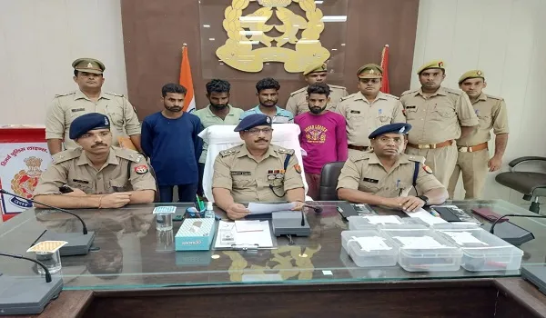 बिजनौर: लूटी की तीन बाइकों और नकदी के साथ चार गिरफ्तार, कई वारदतें भी कबूली