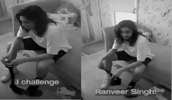 दीपिका पादुकोण ने रणवीर सिंह को दिया  ‘सॉक्स चैलेंज’, कहा- इसे बीट करके दिखाओ