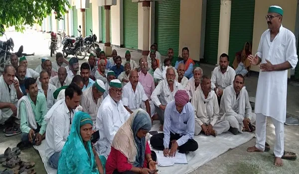 अमरोहा: भाकियू की पंचायत में फिर गूंजा गन्ना भुगतान का मुद्दा