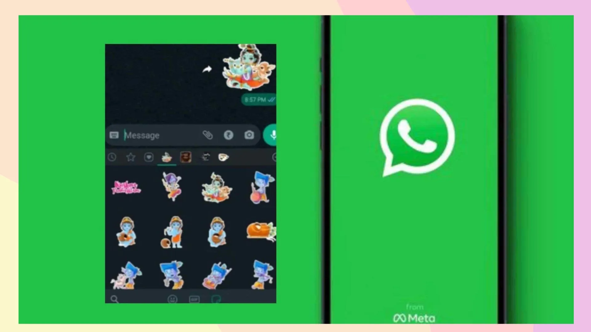 Janmashtami 2022 Special: ‘जन्माष्टमी’ के मजेदार WhatsApp Stickers भेजकर दें बधाई, ऐसे करें Download