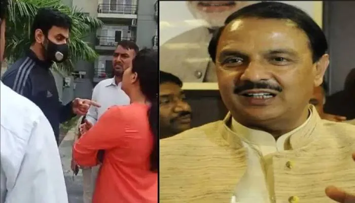 गौतम बुद्ध नगर: पीड़ित महिला से मिलने पहुंचे महेश शर्मा, कहा- 48 घंटे के अंदर जेल में होगा श्रीकांत