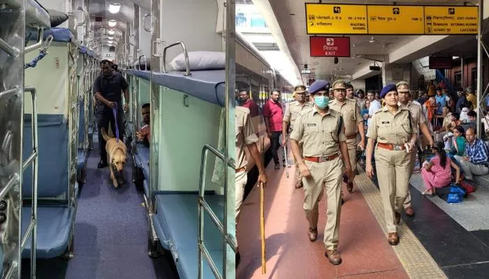 वाराणसी: 15 अगस्त को लेकर काशी में अलर्ट, पुलिस ने कैंट स्टेशन पर चलाया सर्च ऑपरेशन